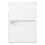 ITUMELENG MOKOENA MASULUKE  Street  iPad Mini Cases