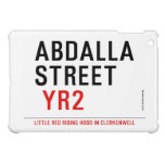 Abdalla  street   iPad Mini Cases