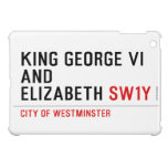 king george vi and elizabeth  iPad Mini Cases