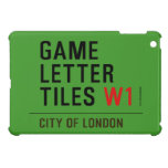 Game Letter Tiles  iPad Mini Cases