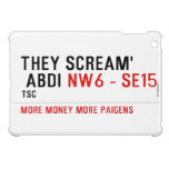 THEY SCREAM'  ABDI  iPad Mini Cases