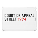 COURT OF APPEAL STREET  iPad Mini Cases