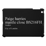 Paige harries mantle close  iPad Mini Cases