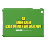 i
 love
 volleyball  iPad Mini Cases