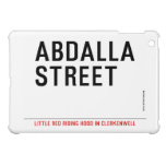 Abdalla  street   iPad Mini Cases