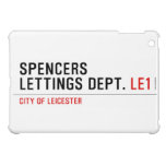 Spencers Lettings Dept.  iPad Mini Cases