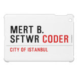 MERT B. SFTWR  iPad Mini Cases
