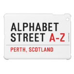 Alphabet  Street  iPad Mini Cases