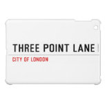 THREE POINT LANE  iPad Mini Cases