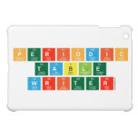 Pe|riodic
 t|a|b|l|e
 Writ|e|r  iPad Mini Cases