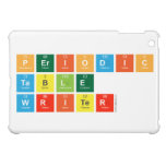 Periodic
 Table
 Writer  iPad Mini Cases