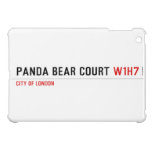 PANDA BEAR COURT  iPad Mini Cases