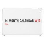 14 month calendar  iPad Mini Cases