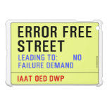 Error Free Street  iPad Mini Cases