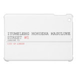 ITUMELENG MOKOENA MASULUKE  Street  iPad Mini Cases