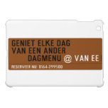 Geniet elke dag van een ander         dagmenu  iPad Mini Cases