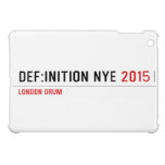 DEF:INITION NYE  iPad Mini Cases