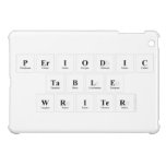 Periodic
 Table
 Writer  iPad Mini Cases