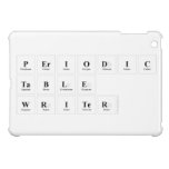 Periodic
 Table
 Writer  iPad Mini Cases