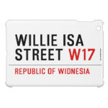 willie isa Street  iPad Mini Cases