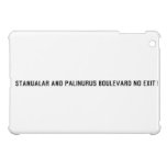 Stanualar and palinurus boulevard no exit   iPad Mini Cases