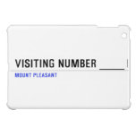 Visiting Number ____  iPad Mini Cases