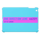 One Direction Lane   iPad Mini Cases
