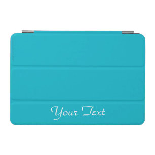 iPad Mini Cover Aqua Blue and White Personalized
