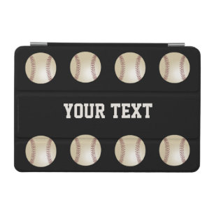 iPad Mini Cover, Black with Baseballs Cover