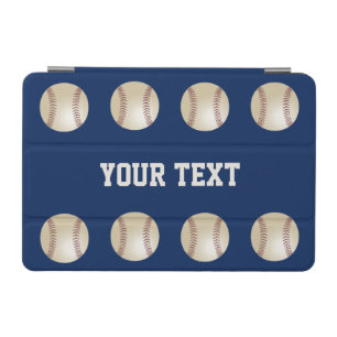 iPad Mini Cover, Blue with Baseballs iPad Mini Cover