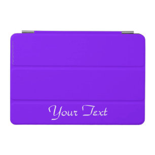 iPad Mini Cover, Purple and White, Personalized Cover
