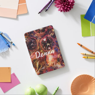 iPad personalized case with pomegranates