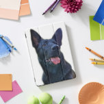 iPad Pro 12.9 inch protective cover<br><div class="desc">Protect your iPad with the added beauty of a black German Shepherd.</div>