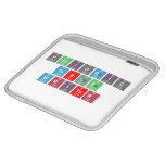Periodic Table Writer  iPad Sleeves