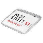 west  street  iPad Sleeves