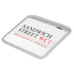 SANDWICH STREET  iPad Sleeves