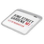 KING STREET  GARDENS  iPad Sleeves