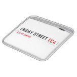 Friday street  iPad Sleeves