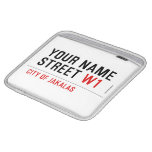 Your Name Street  iPad Sleeves