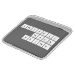 Periodic
 Table
 Writer  iPad Sleeves