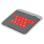Periodic
 Table
 Writer  iPad Sleeves