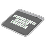 Periodic
 Table
 Writer  iPad Sleeves