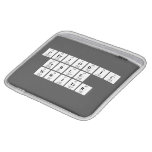 Periodic
 Table
 Writer  iPad Sleeves