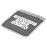 Periodic
 Table
 Writer  iPad Sleeves