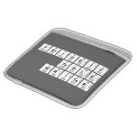 Periodic
 Table
 Writer  iPad Sleeves