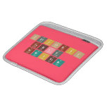 Periodic
 Table
 Writer  iPad Sleeves
