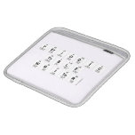 Periodic
 Table
 Writer  iPad Sleeves