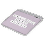 Periodic
 Table
 Writer  iPad Sleeves
