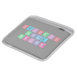 Periodic
 Table
 Writer  iPad Sleeves