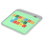 Periodic
 Table
 Writer  iPad Sleeves